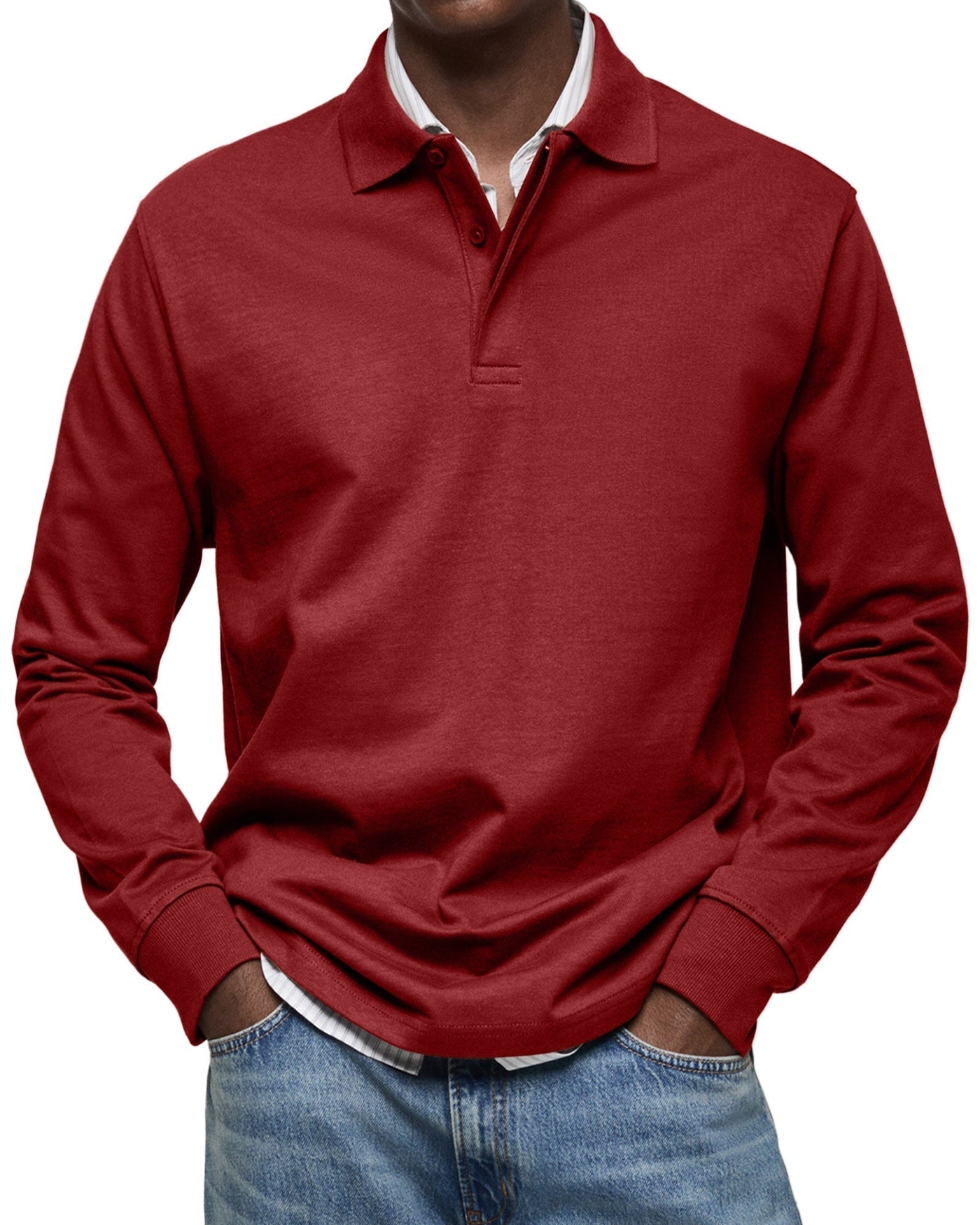 Alexandre™ | Polo décontracté à manches longues