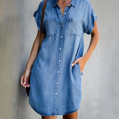 Diana™ | Casual Shirt Dress with Buttons