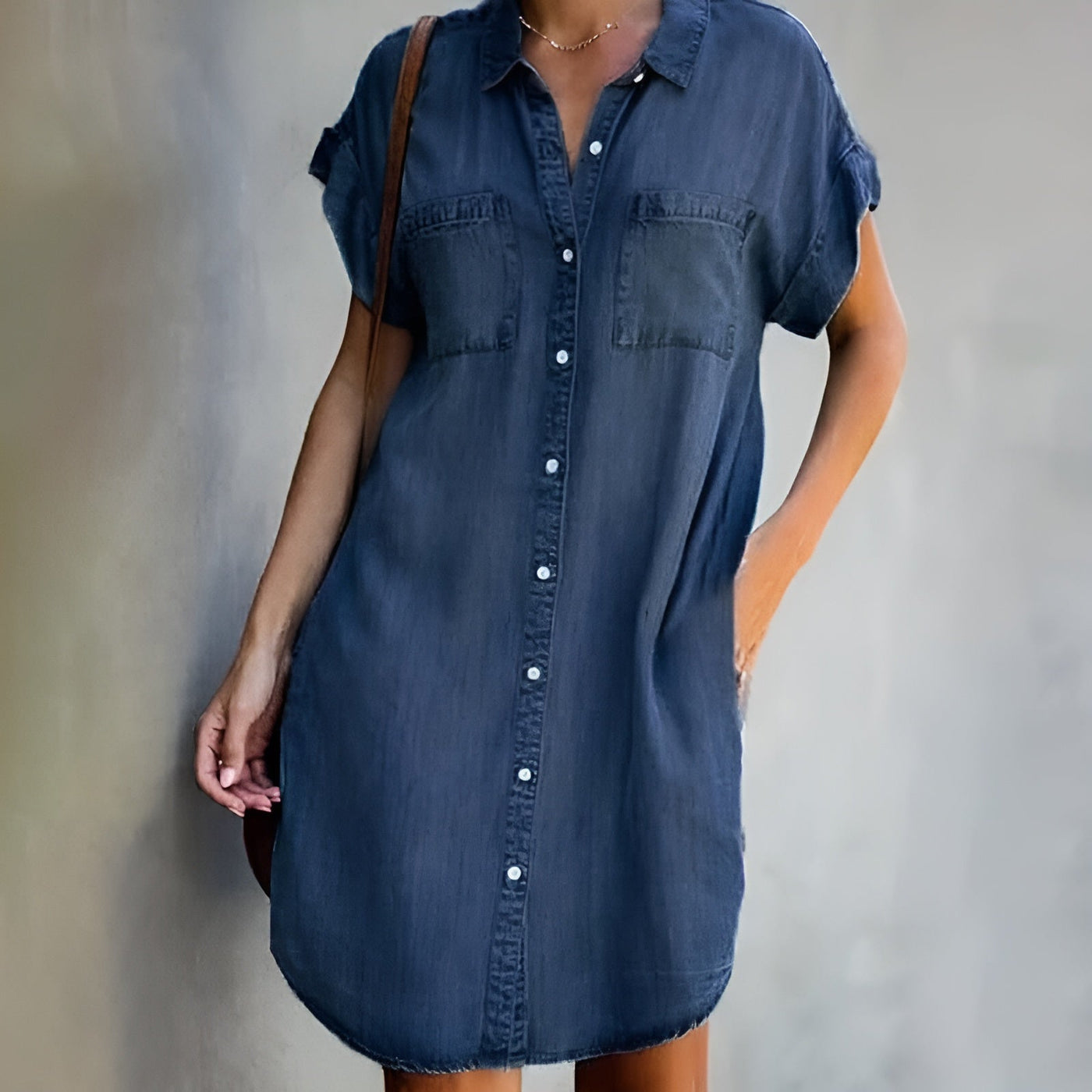 Diana™ | Casual overhemdjurk met knopen