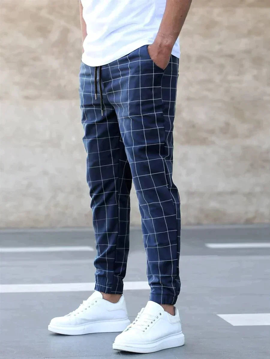 Presley™ - Pantalon Élégant avec Motif à Carreaux