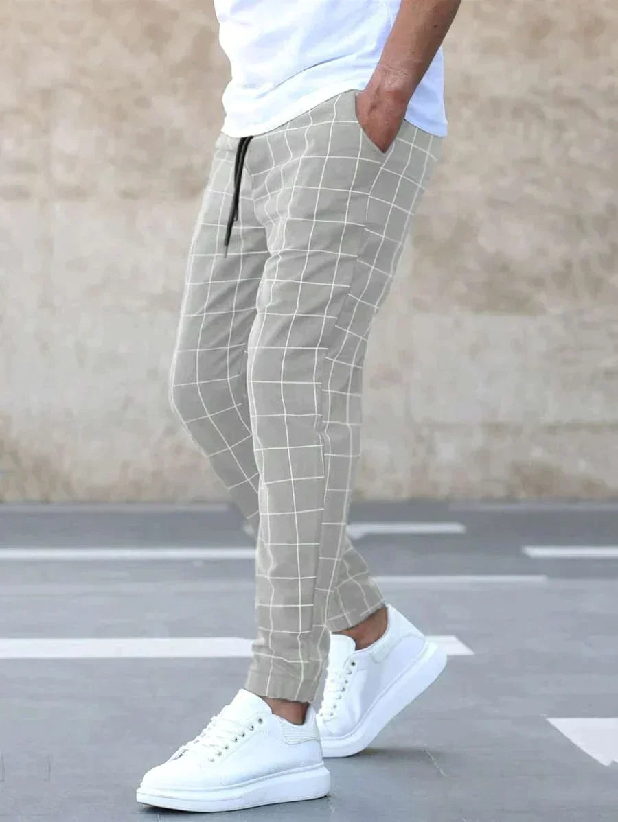 Presley™ - Pantalon Élégant avec Motif à Carreaux