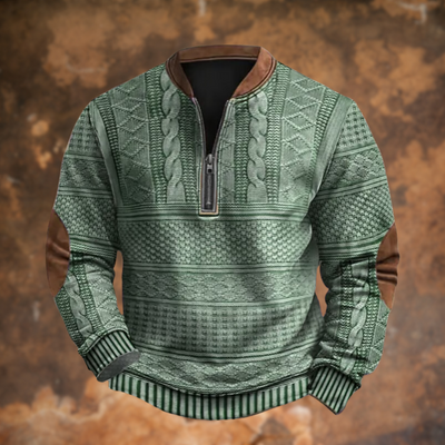 Jürgen – Knit Jumper with Zip Detail