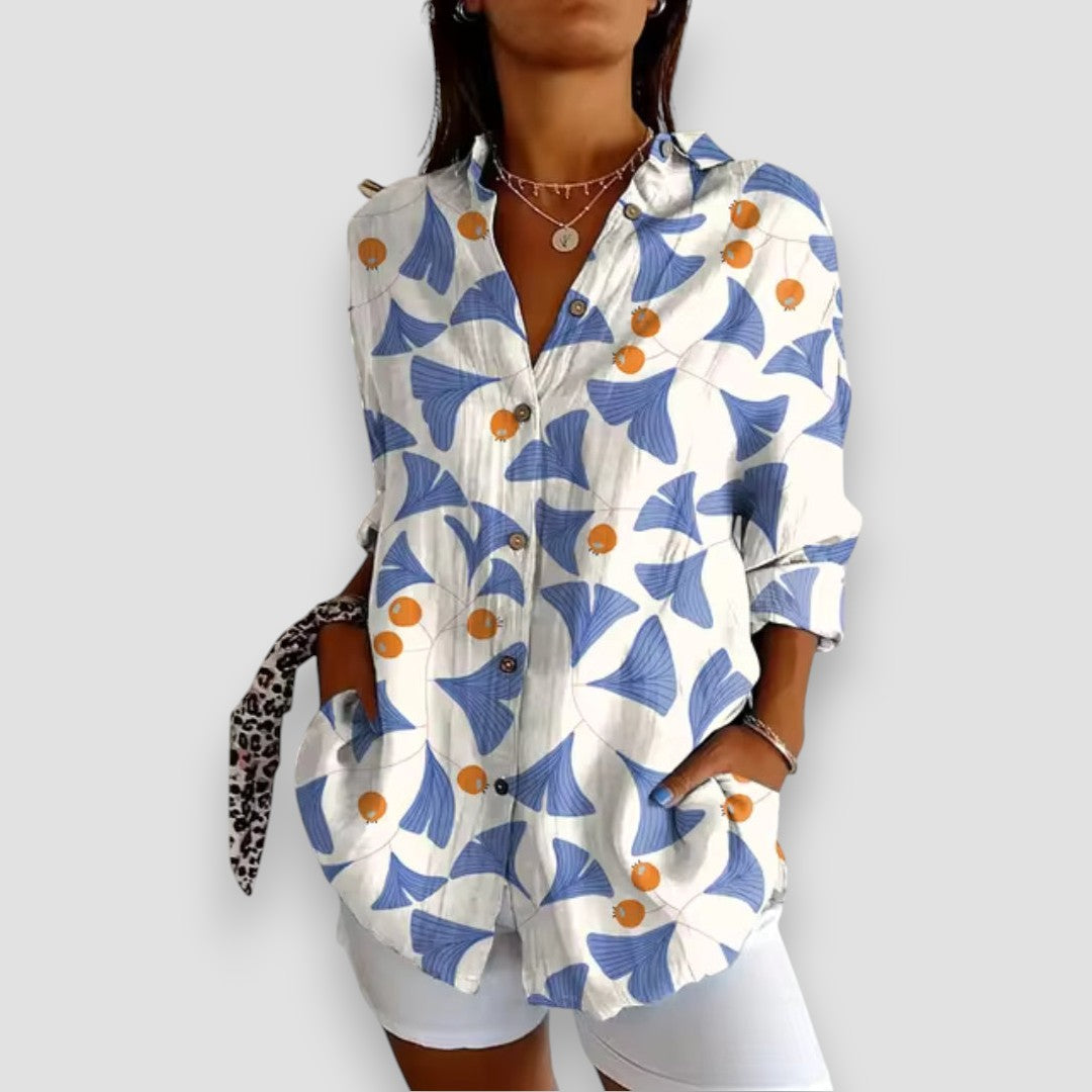 Sofia | Blouse à Fleurs Élégante