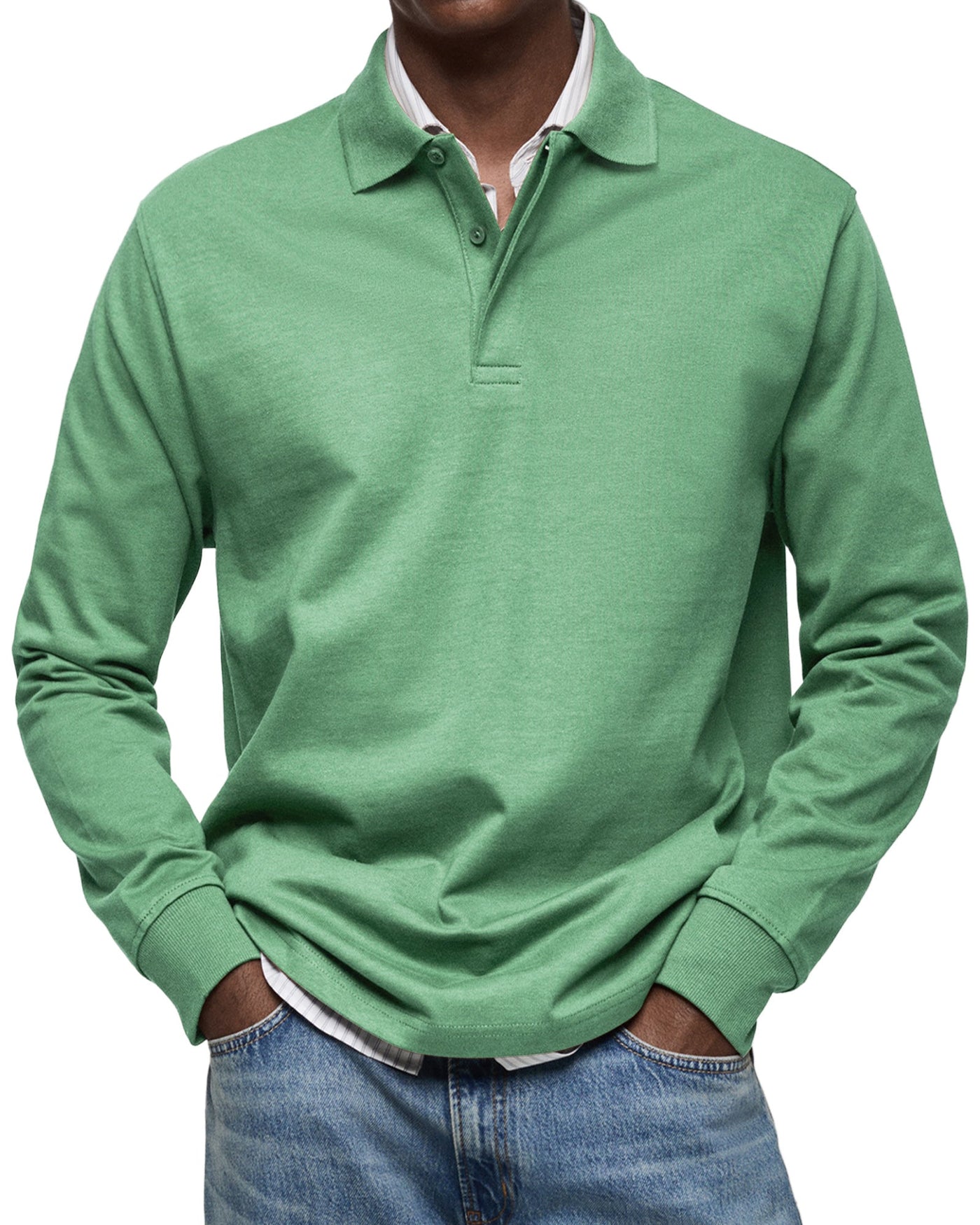 Alexandre™ | Casual Polo Shirt with Long Sleeves