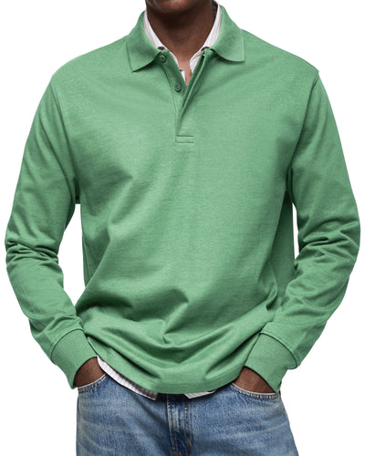 Alexandre™ | Casual Polo Shirt with Long Sleeves