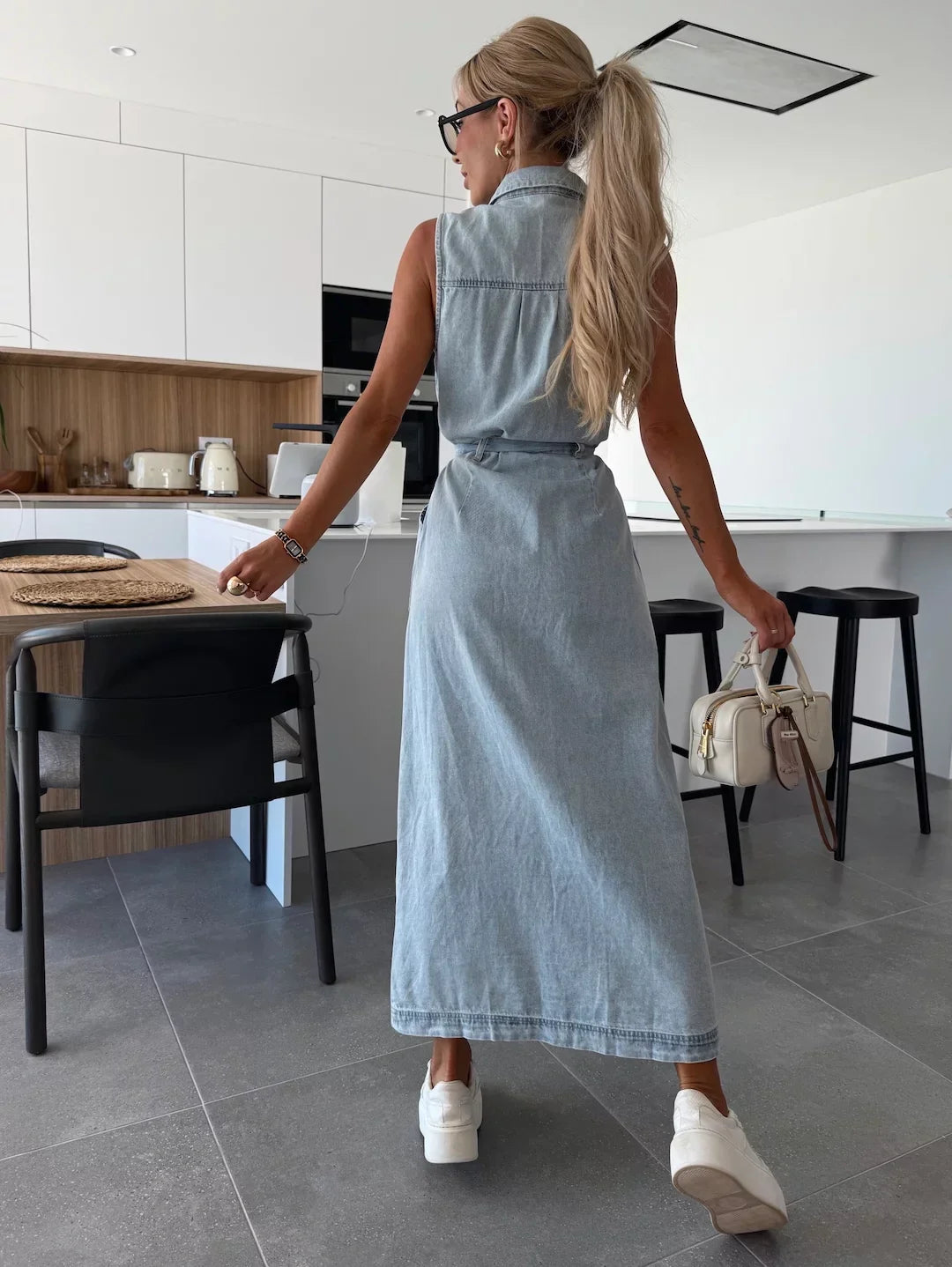 Louisa | Maxi Jurk van Denim