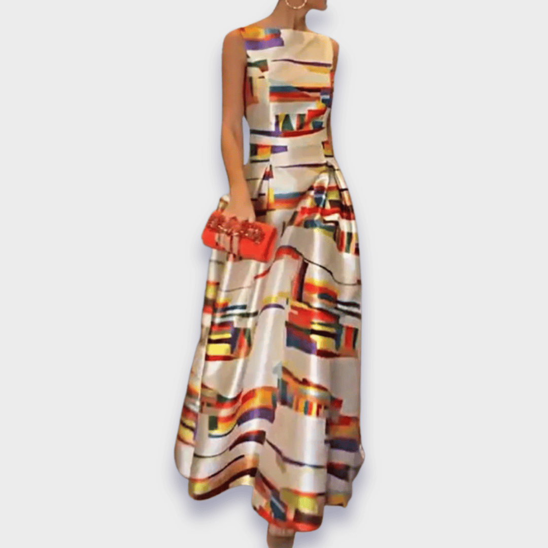 Babette | Robe longue faite à la main en tissu premium