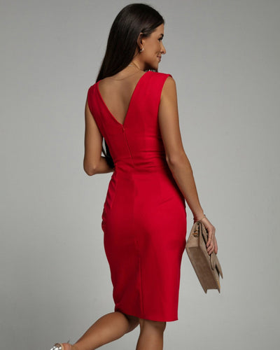 Celina™ | Cocktailjurk met plooienontwerp
