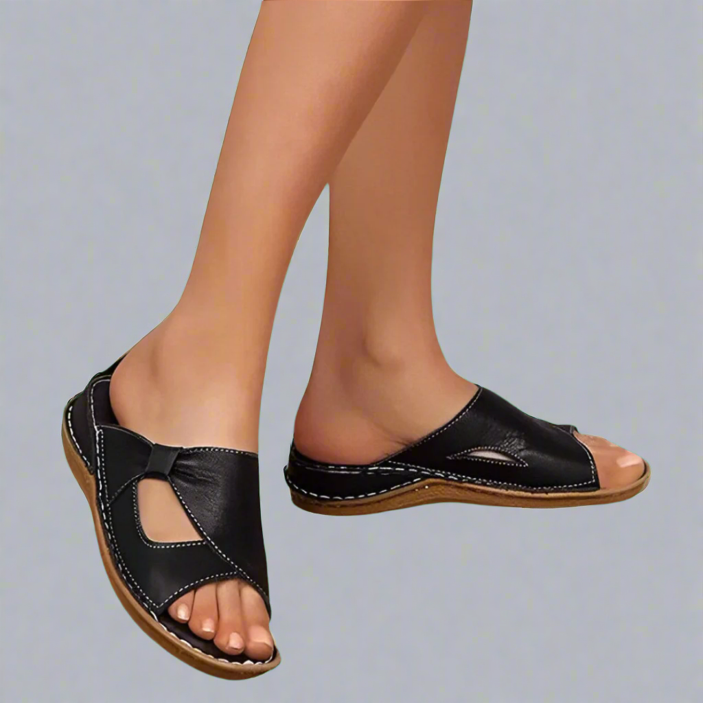 Yvonne | Premium leren orthopedische sandalen