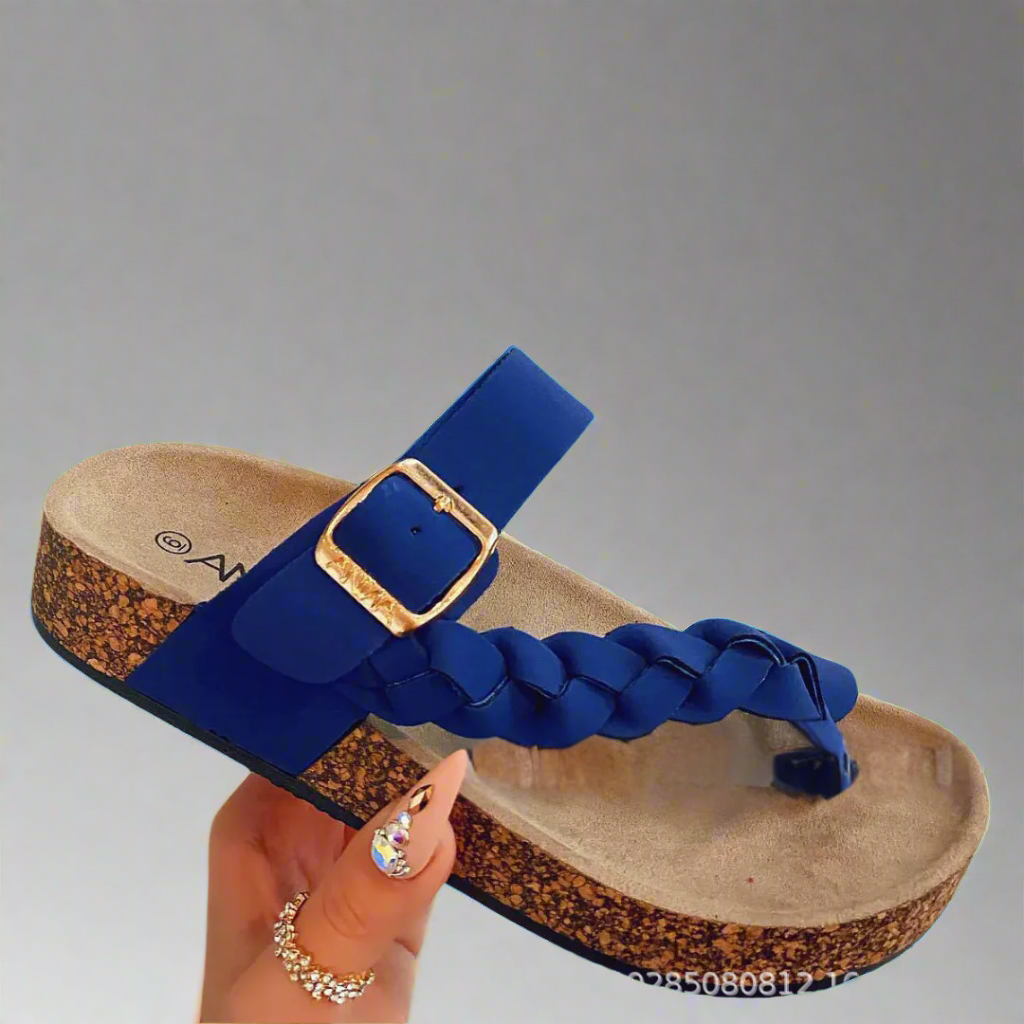 Josepha | Comfortabele leren slippers van hoogwaardige materialen voor de zomer