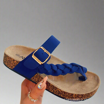 Josepha | Comfortabele leren slippers van hoogwaardige materialen voor de zomer