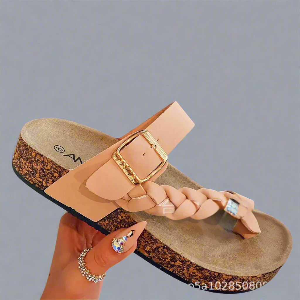 Josepha | Comfortabele leren slippers van hoogwaardige materialen voor de zomer