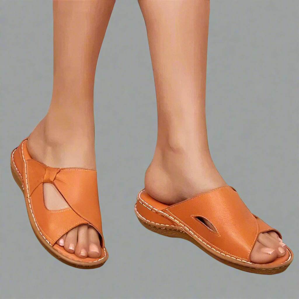 Yvonne | Premium leren orthopedische sandalen