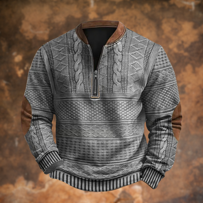 Jürgen – Knit Jumper with Zip Detail