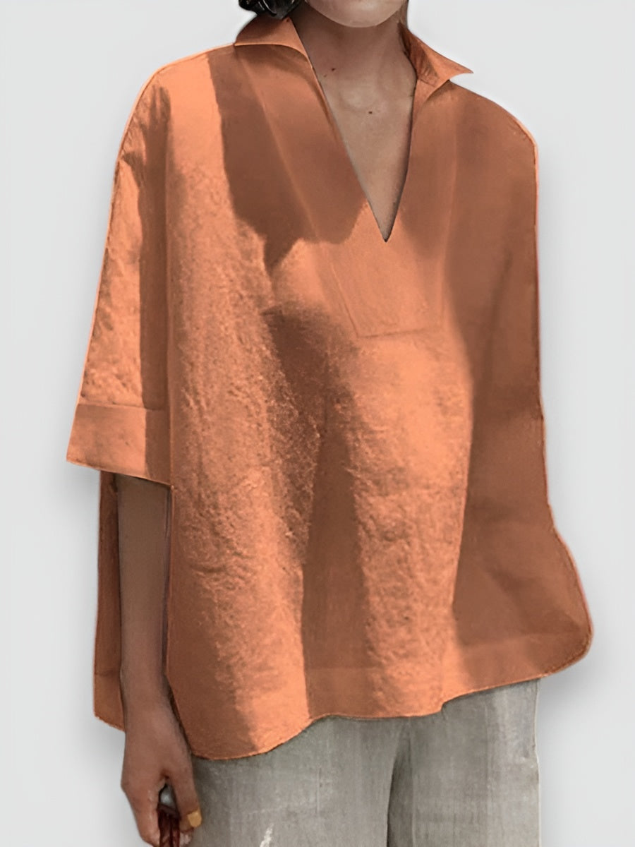 Olga | Blouse Col V