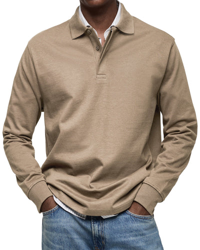 Alexandre™ | Casual Polo Shirt with Long Sleeves