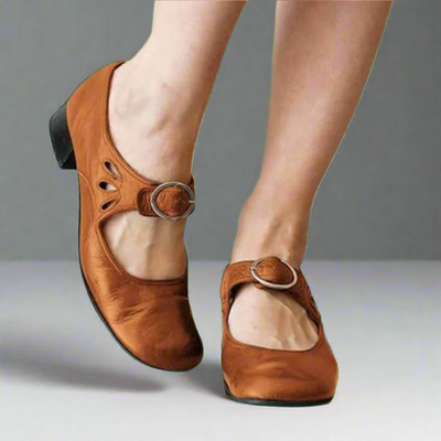 Denisa | Orthopedische leren sandalen met comfortabele verhogingszool