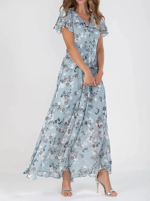 Sofia™ | Bloemenjurk met Volantmouwen