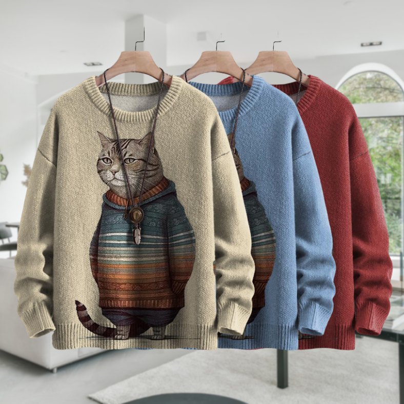 CozyCat™ - Comfortable Jumper with Cute Cat Print