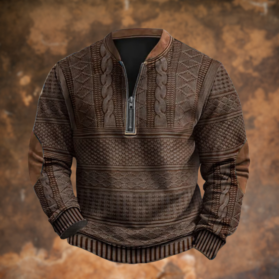 Jürgen – Knit Jumper with Zip Detail