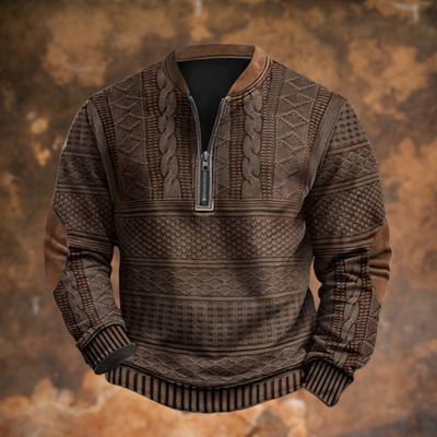 Jürgen – Knit Jumper with Zip Detail