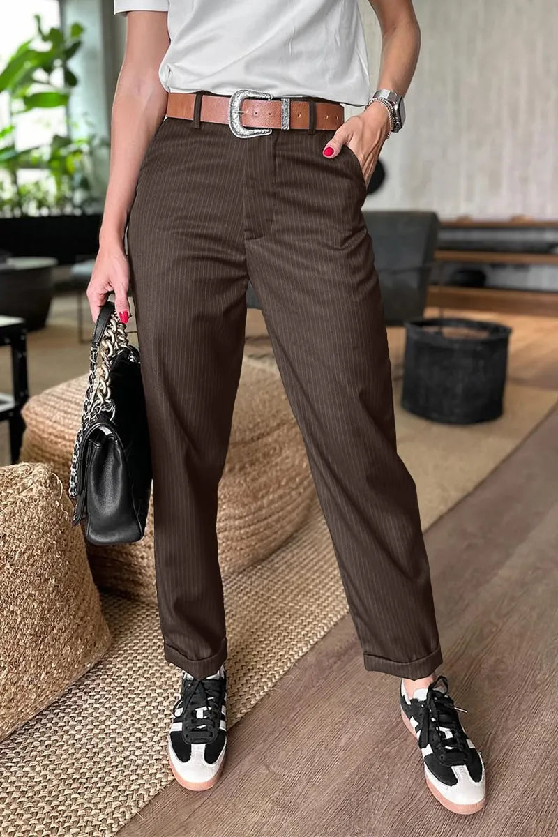 Élodie-Claire™ | Tailored Striped Trousers