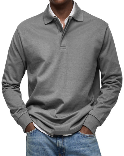 Alexandre™ | Casual Polo Shirt with Long Sleeves