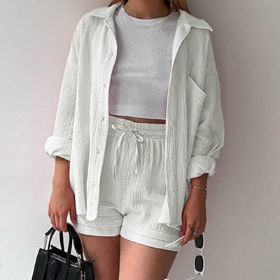 Adélie™ | 2-piece set with shirt and shorts made of cotton