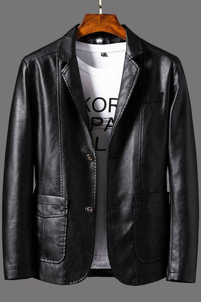 LuxMann™ - Elegante Leren Blazer voor Mannen