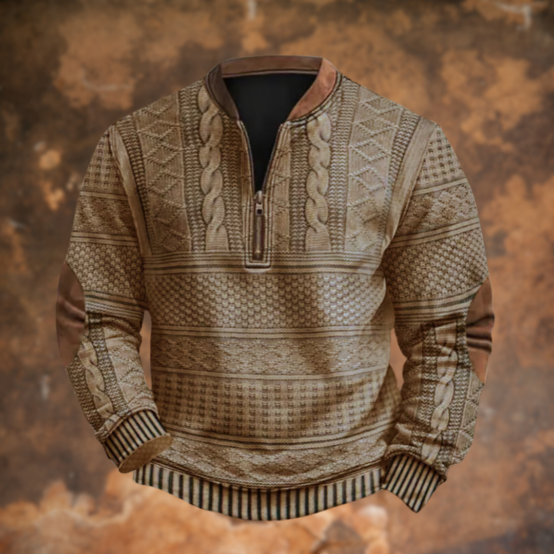Jürgen – Knit Jumper with Zip Detail