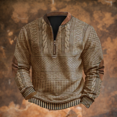 Jürgen – Knit Jumper with Zip Detail