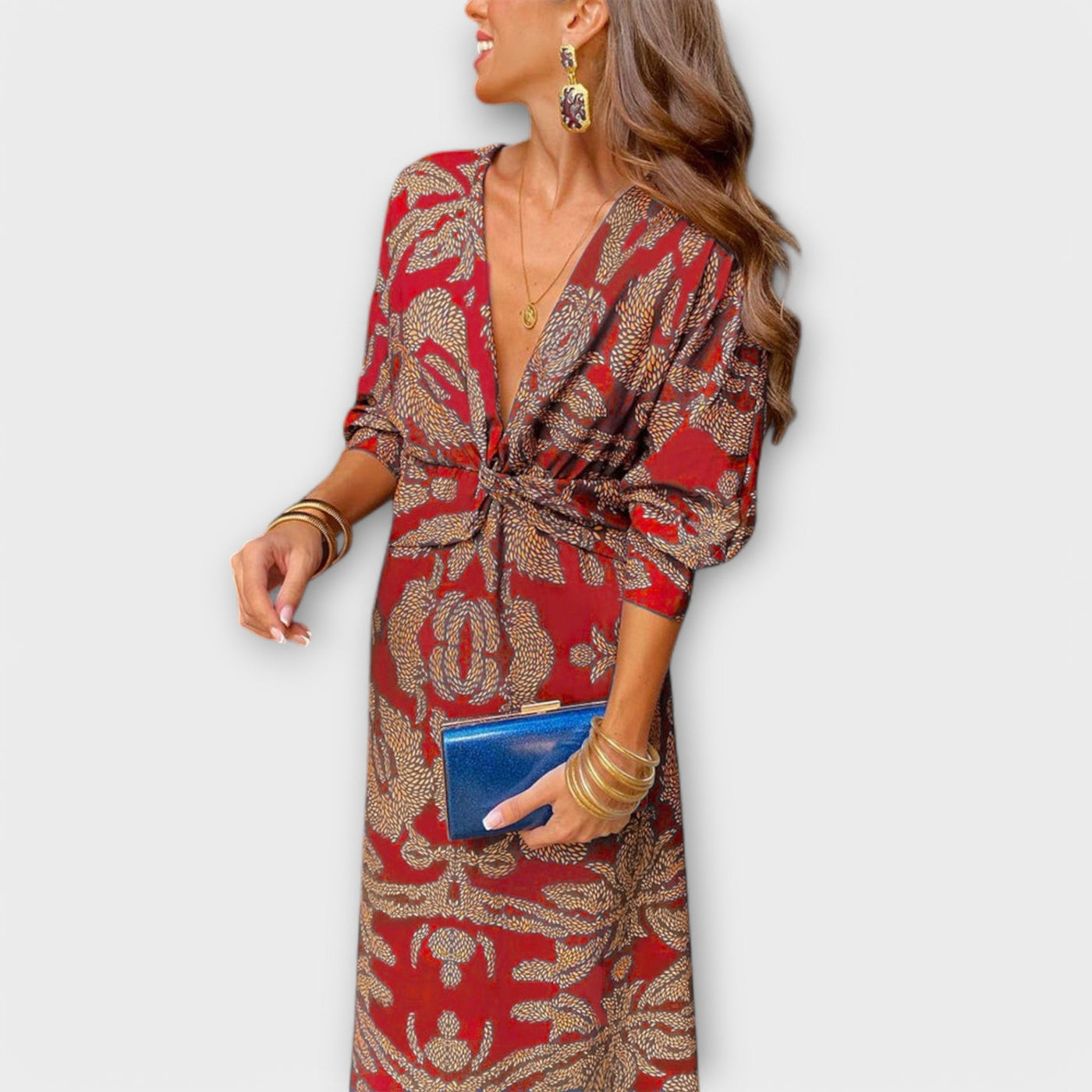 Oriana - Robe élégante à manches longues
