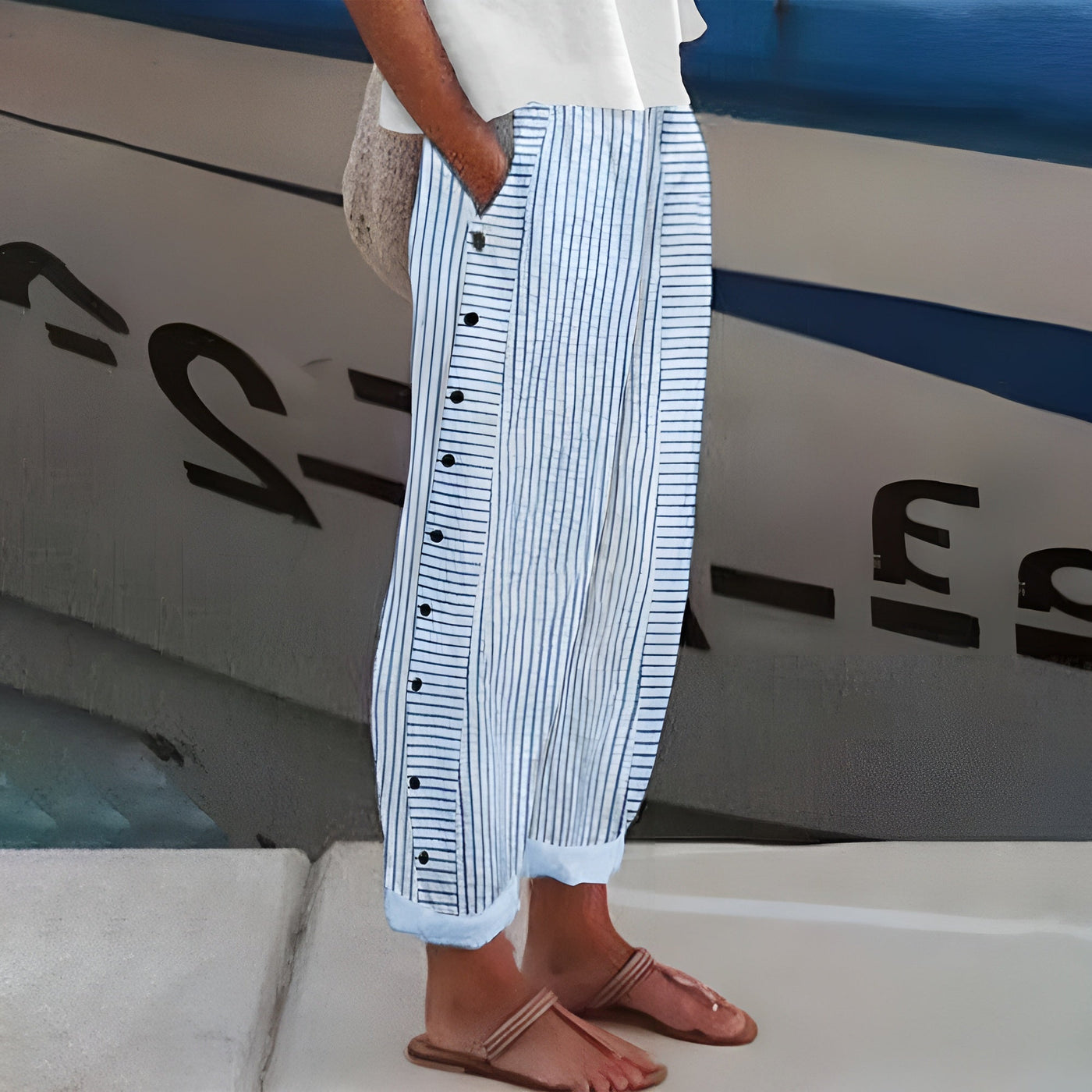 Sandrine | Linnen Broek