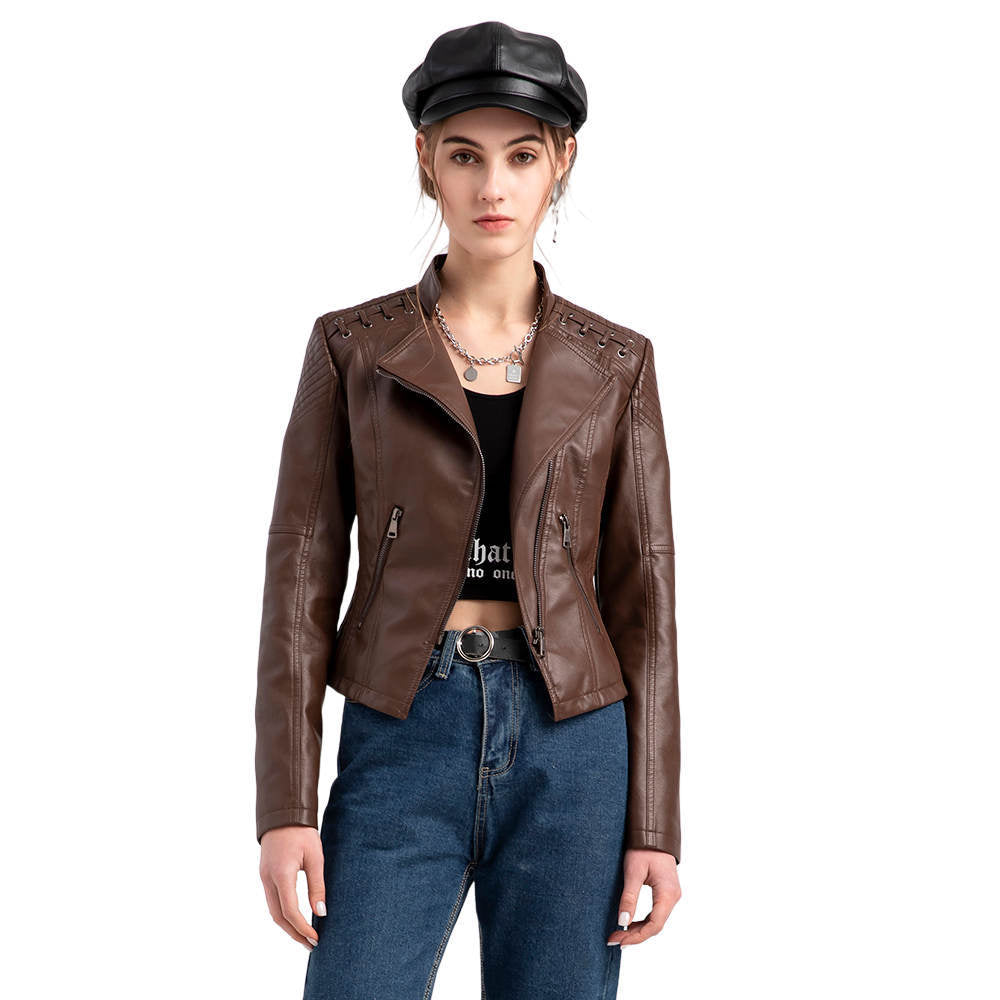 💥vente chaude🔥Veste en cuir d'agneau lavé
