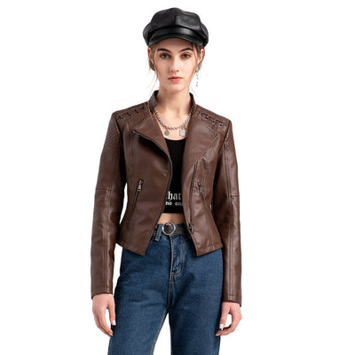 💥vente chaude🔥Veste en cuir d'agneau lavé