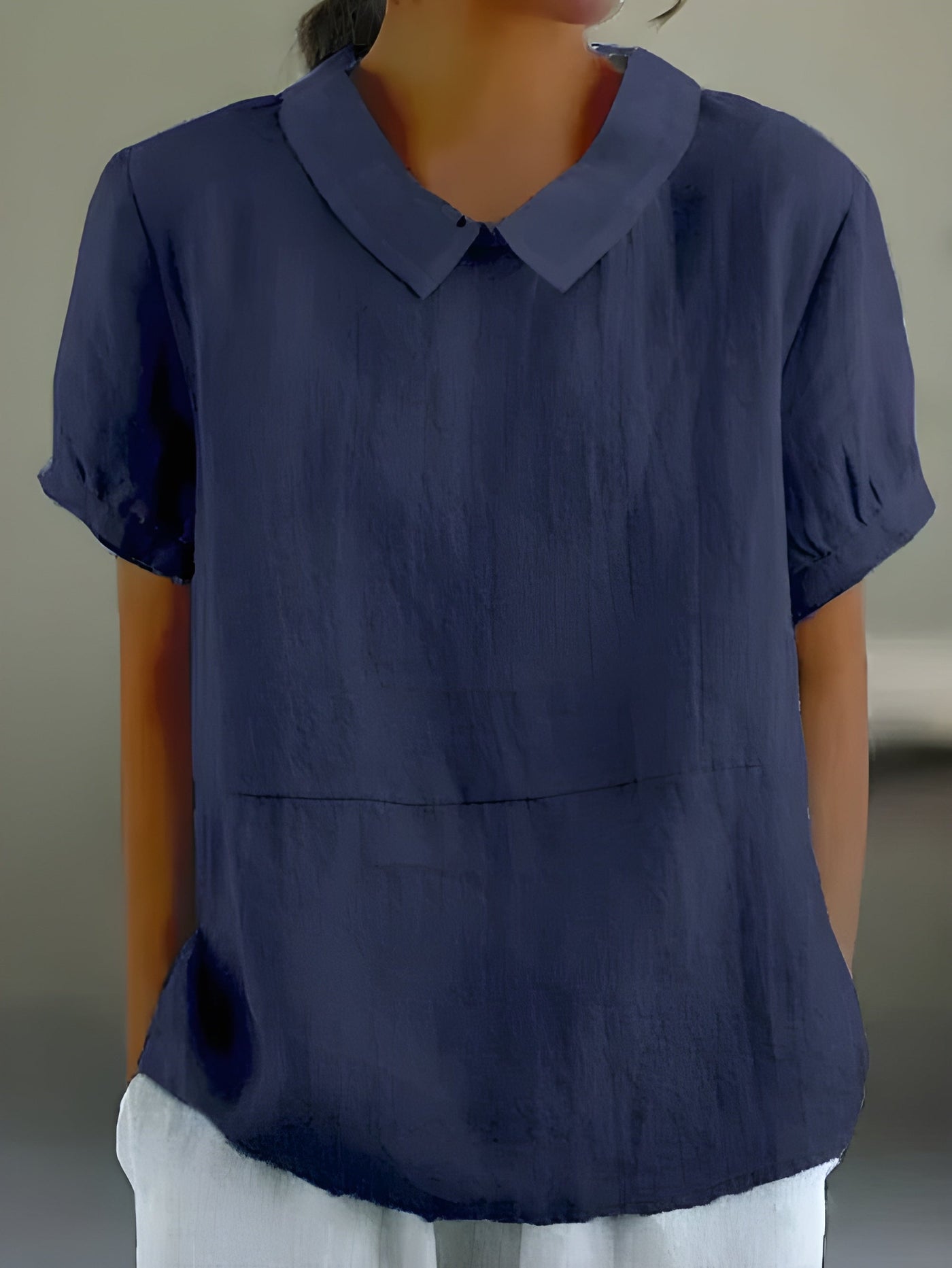 Camille™ | Flowing blouse with chic collar