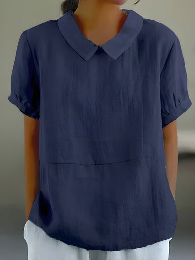 Camille™ | Flowing blouse with chic collar