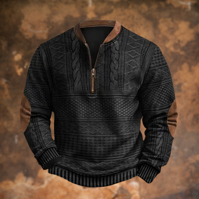 Jürgen – Knit Jumper with Zip Detail