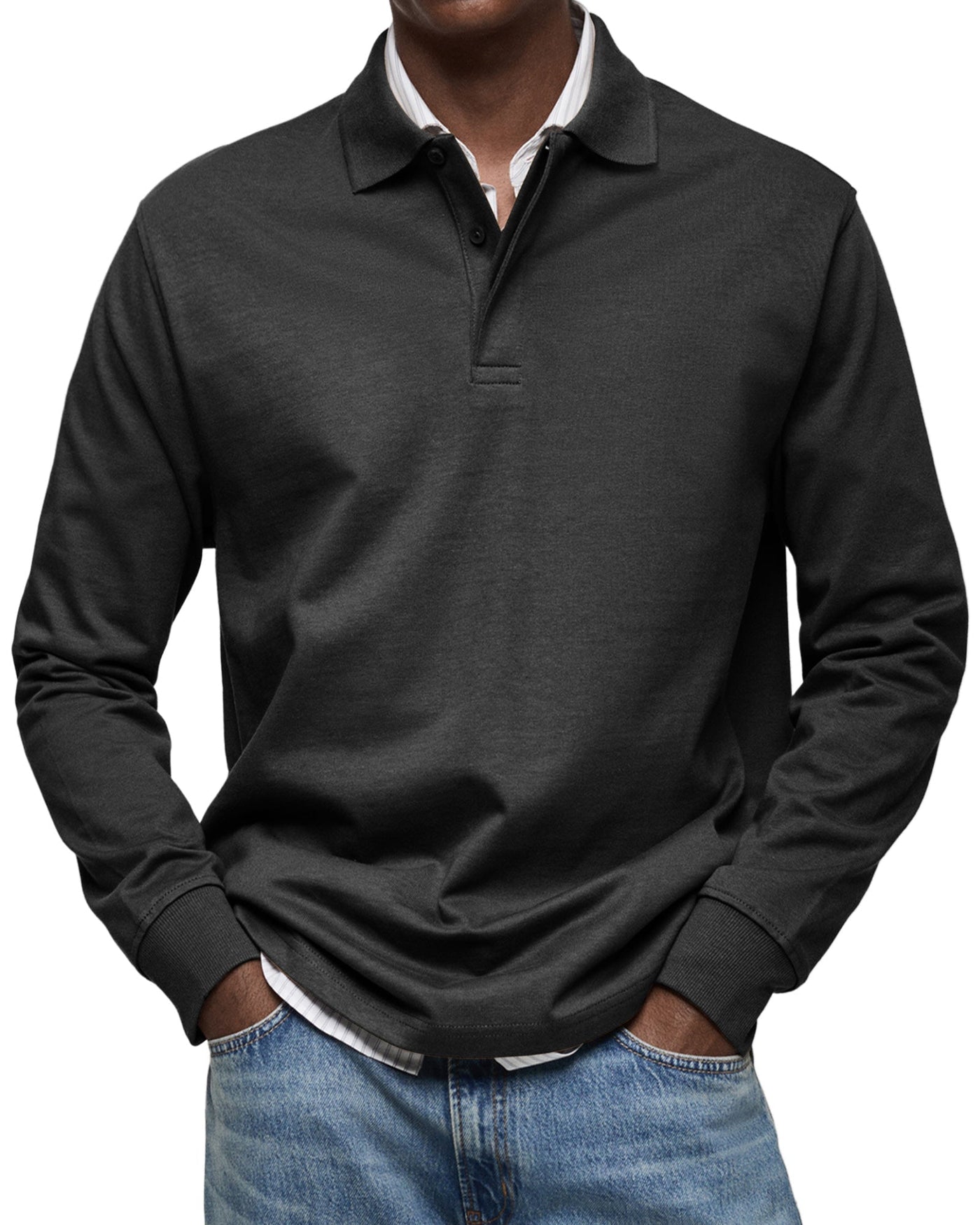 Alexandre™ | Casual Polo Shirt with Long Sleeves