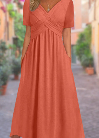 CWJ Delilah™ | Midi-jurk met taille-naad en zakken
