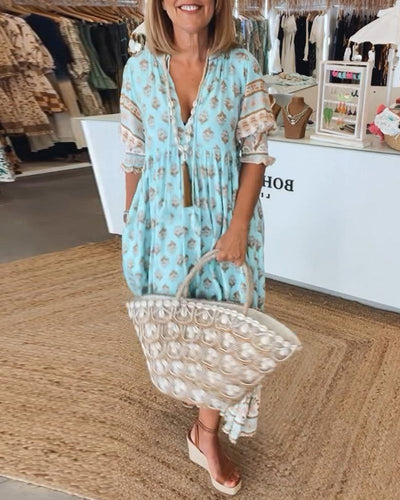 CWJ Hilga™ | Boho-tunika met kwastjes