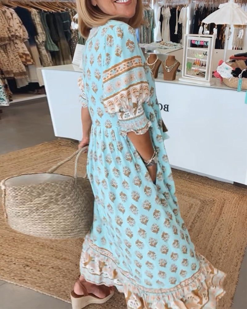CWJ Hilga™ | Boho-tunika met kwastjes