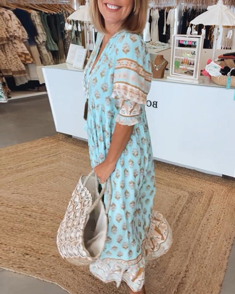CWJ Hilga™ | Boho-tunika met kwastjes