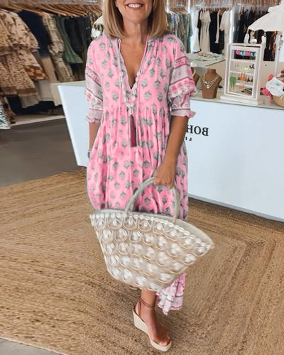 CWJ Hilga™ | Boho-tunika met kwastjes