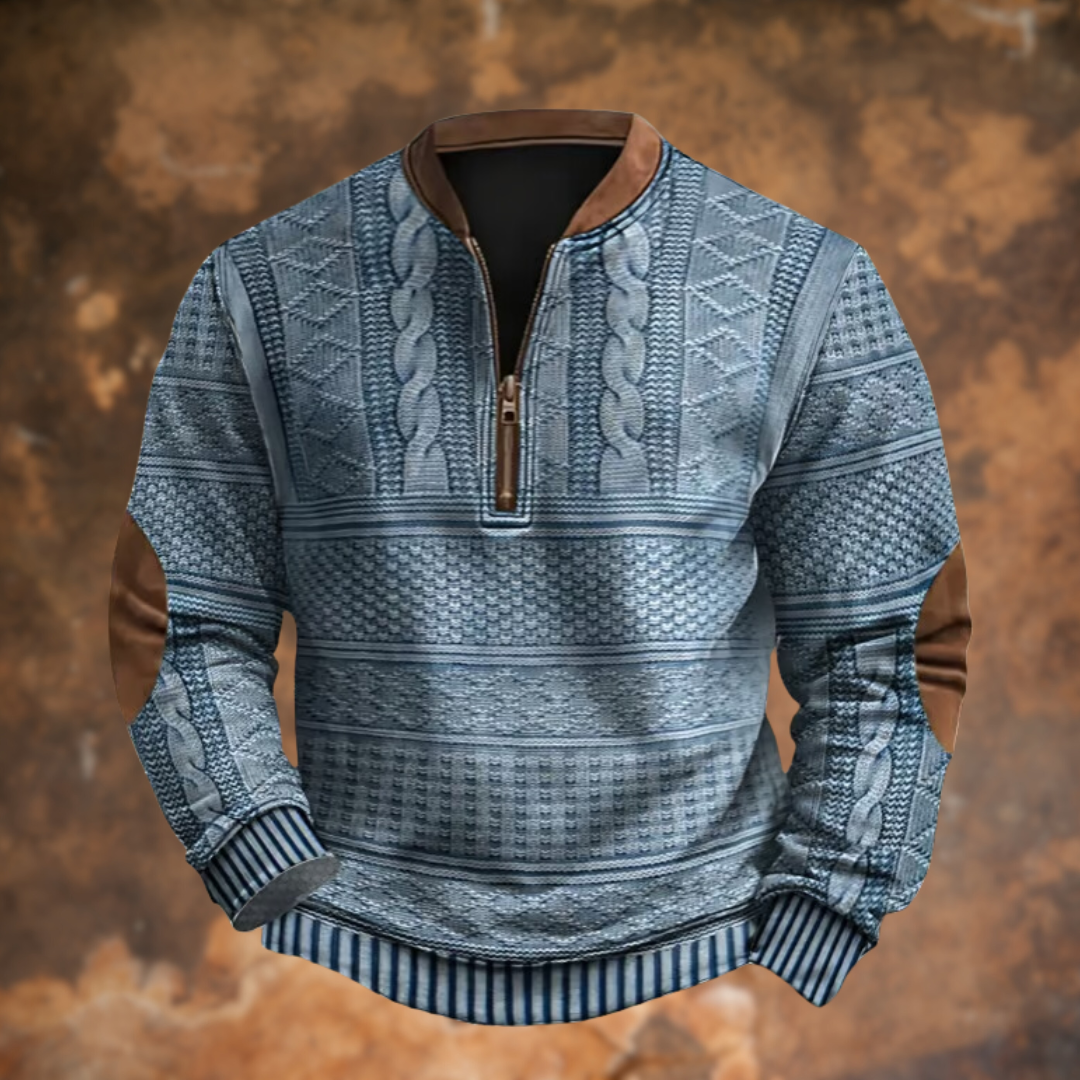 Jürgen – Knit Jumper with Zip Detail