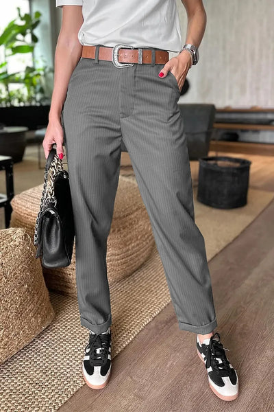 Élodie-Claire™ | Tailored Striped Trousers