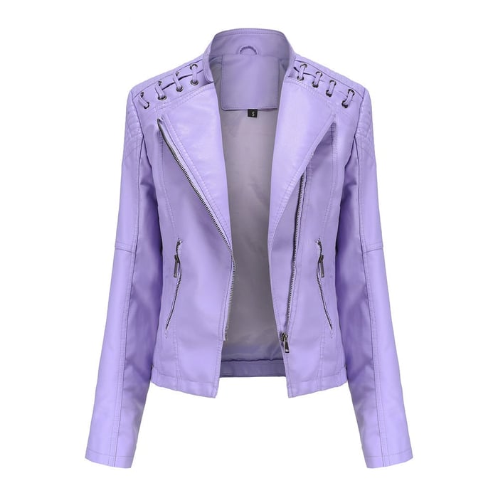 💥vente chaude🔥Veste en cuir d'agneau lavé