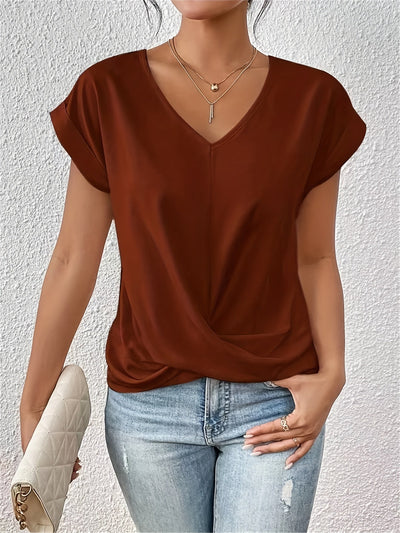 Cleo - T-shirt décontracté col cœur