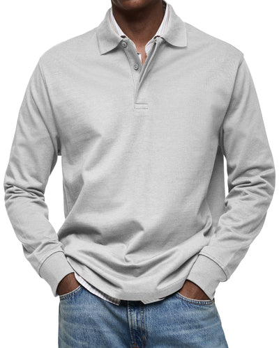 Alexandre™ | Polo décontracté à manches longues
