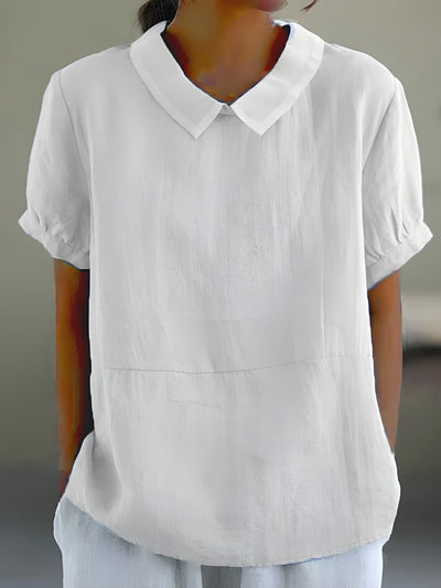 Camille™ | Flowing blouse with chic collar